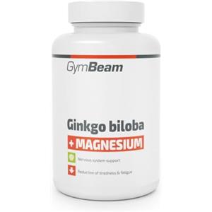 GymBeam Ginkgo Biloba e Magnesio Integratore 90 capsule, Riduce la Fatica, Aiuta la Sintesi Proteica, Implementa la Funzione della Psiche e del Sistema Nervoso - 60mg Ginkgo Biloba + 150mg Magnesio