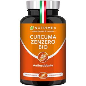 Laboratoires Nutrimea Curcuma Zenzero BIOLOGICO | 100% Naturale | Concentrato di Curcumina | Complesso Antinfiammatorio e Antiossidante | Nutrimea
