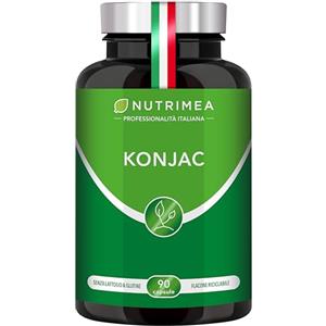 Laboratoires Nutrimea Konjac Puro | Concentrato al 95% in Glucomannani | Benessere e Detox | 90 Capsule Vegane | Nutrimea