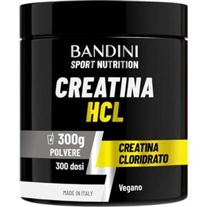 Bandini® Creatina HCL in Polvere 300g - Sapore molto forte e intenso ma 100% PURA - EVITALA se sei sensibile al gusto ACIDO - A base di Creatine Cloroidrato Puro - Integratore Sport & Palestra
