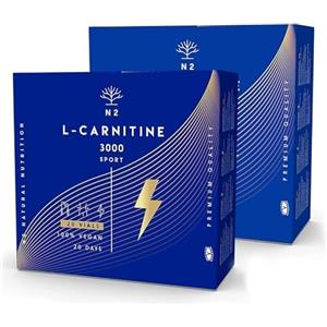 N2 Natural Nutrition L CARNITINA 3000, 40 Fiali. Integratore 3000mg. CE. N2 Natural Nutrition