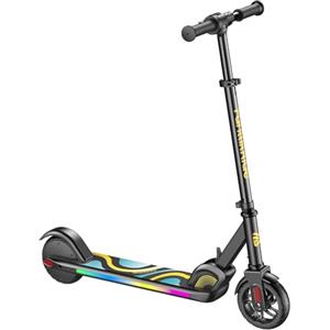 FanttikRide C9 Pro Monopattino Elettrico per Bambini 120-160 cm, Luci Arcobaleno Colorate, 8/13/16 km/h, Autonomia di 8 km, Display LED, Altezza Regolabile, Pieghevole, per Bambini fino a 60 kg, Nero