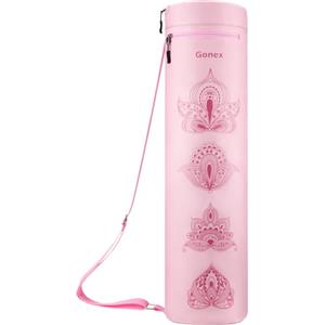 Gonex Borsa per Tappetino Yoga, Esercizio Completo con Cerniera Borsa per Tappetino Yoga Durevole Oxford Resistente all'Acqua con Tasca a Compartimento Impermeabile Tasca con Zip Tracolla Regolabile