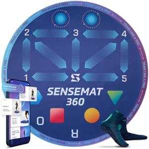 SenseBall Sensemat 360 - Tappetino da allenamento antiscivolo con design a 360 gradi, per allenamento con i piedi, forza e coordinazione per tutte le età e livelli, migliora le abilità e il controllo con un