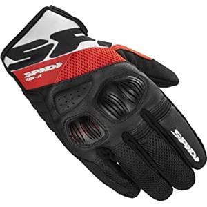 SPIDI, Flash-R Evo, Guanti Moto per Uomo, Protettivi e Resistenti, Guanti Moto Estivi Impermeabili e Antiscivolo, con Touchscreen Capacitivo, Peso Medio 0, 1 kg, Colore Rosso, Taglia M