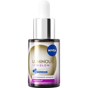 NIVEA Luminous630 Skin Glow Siero Viso Luminosità Immediata 15 ml, Siero antimacchia viso idratante per un incarnato uniforme e luminoso, Face serum con Niacinamide, Aloe Vera e Thiamidol brevettato