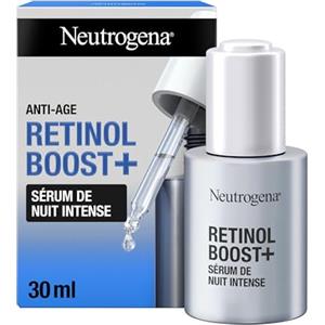 Neutrogena Retinol Boost + Siero Notte Intenso, Siero viso super concentrato con 0,23% di Retinolo Puro, Siero viso antirughe intenso e nutriente, Siero retinolo contro le rughe più profonde, 30 ml