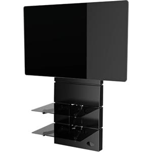 Meliconi GHOST Design 3500 Rotation Nero Matt Supporto da Muro per TV da 32" a 70", vesa 200, 300, 400 mm