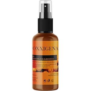 Oxxigena - Olio di Nocciolo di Albicocca Puro al 100%, Confezione Spray 100 ml, Tonificante e Rigenerante, ad Azione Illuminante e Rivitalizzante Ideale per Trattare la Pelle Spenta e Opaca