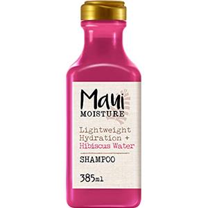 Maui Moisture Lightweight Hydration + Hibiscus Water, Shampoo idratante per tutti i tipi di capelli, Shampoo naturale vegano con ibisco, Prodotti per capelli senza solfati, siliconi o parabeni, 385 ml