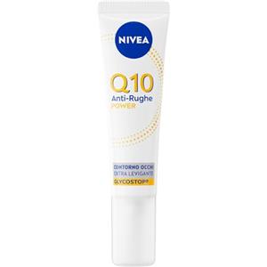 NIVEA Q10 Anti-Rughe Power Contorno Occhi Levigante 15 ml, Contorno occhi antirughe e idratante, Eye Cream con Coenzima Q10, Creatina e Glycostop, Skincare per tutti i tipi di pelle, anche sensibile