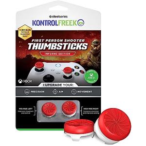 KontrolFreek FPS Freek Inferno Gommini per Controller Xbox | Rialzi Analogici Alti & Medi per Xbox Series X|S & Xbox One | Massima Precisione FPS | Rosso