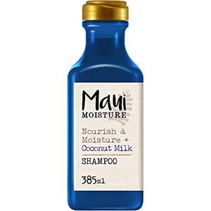Maui Moisture Shampoo Idratante Nourish & Moisture + Coconut Milk, Shampo naturale e vegano con latte di cocco per capelli secchi e crespi, Shampoo senza solfati, siliconi o parabeni, 385 ml