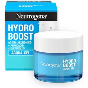 Neutrogena Hydro Boost Acqua Gel, Crema idratante viso in gel leggero a base acqua, Crema viso Acido Ialuronico per un'idratazione intensa, Ideale per pelle mista e sensibile, 50 ml