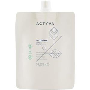 Actyva - Metal Detox Mask, Maschera Anti-Metalli Professionale per Capelli Colorati e Danneggiati, Protezione Colore e Luminosità Intensa - Travel Size 100 ml