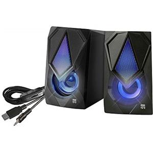 Xtreme Videogames Coppia di Casse PC USB Thunder Speakers con LED 33204