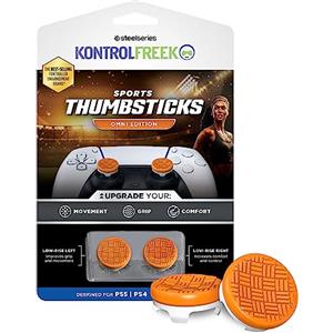 KontrolFreek Omni Gommini per Controller PS5 | 2x Low-Rise Concavi per PS5 & PS4 | Grip Migliorato per Tutti i Generi | Arancione