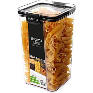 Sistema Ultra Contenitori ermetici per dispensa e cucina | 1,3 l | Impilabili | Con clip | Privi di BPA