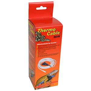 Lucky Reptile Thermo Cable - Cavo di riscaldamento per terrari da 80 W - Cavo da 6,5 m con connessione fredda da 1,5 m - Riscaldamento veloce e calore uniforme - In silicone impermeabile
