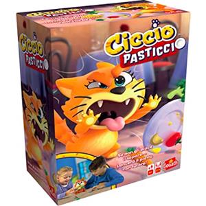 Goliath - CICCIO PASTICCIO - Gioco da Tavolo per Bambini dai 4 Anni - Gioco d'Azione con Gatto - Stimola Riflessi e Attenzione - per 2-4 Giocatori -Partite da 20 Minuti - Versione in Italiano