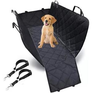 Recalma Coprisedile Auto per Cani 100% Impermeabile, Antigraffiato e Antiscivolo, Trasportino Auto incl. Guinzagli