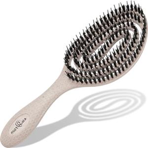 marQus Spazzola Capelli Setole Cinghiale - Districante professionale con doppia molla a spirale, ideale per ogni chioma. Naturale, garantisce una cura delicata e risultati perfetti