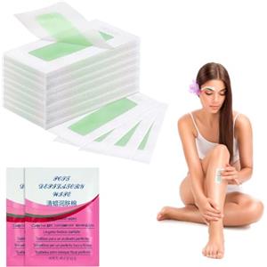 ACWOO Strisce Depilatorie, 45 Strisce per Epilazione, Strisce Ceretta per Gambe, Braccia, Ascelle e Zona Bikini, Strisce Rimozione Cera Semplici da Utilizzare a Casa