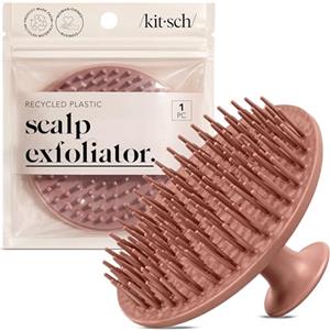 Kitsch Massaggiatore per il cuoio capelluto per la cura dei capelli - Scrubber per il cuoio capelluto, spazzola per shampoo ed esfoliante per tutti i tipi di capelli - Rilassante ed esfoliante - Terra