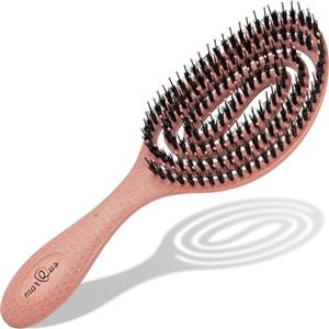 marQus Spazzola Capelli Setole Cinghiale - Districante professionale con doppia molla a spirale, ideale per ogni chioma. Naturale, garantisce una cura delicata e risultati perfetti