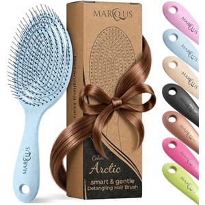 marQus Spazzola Districante Per Capelli - Materiali a Base Vegetale Biodegradabile - 1 Pezzo Colore Artic