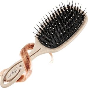marQus Spazzola con setole di cinghiale - Districante professionale con pad ergonomico, ideale per ogni tipo di capelli. Setole naturali per una cura delicata e risultati perfetti