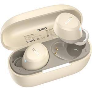 TOZO A1 Cuffie Bluetooth 5.3 con ORIGX Acustica 32 Ore Riproduzione EQ Regolazione Ultraleggero USB Tipo C IPX5 Cachi