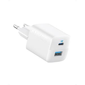 Anker Caricatore iPhone USB C 323 (33 W), compatto, con 2 porte per iPhone 17/17 Pro/16/16 Pro/ 16 Pro Max/15/15 Plus / 15 Pro /14/13, Pixel, Galaxy, iPad/iPad Mini e altro (senza cavo) - Bianco