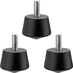 K&F Concept Piedini per treppiede in gomma antiscivolo universali compatibili con treppiede con filettatura da 1/4 di pollice, gambe per monopiede, piedini di ricambio (3 pezzi)