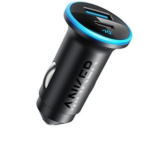 Anker Caritatore USB-C da auto (52,5 W), caricatore da auto/veicolo 323 12 V con ricarica rapida PowerIQ 3.0 per iPhone 15 14 13 12 11 Pro Max mini X XS Galaxy S23/22/21 iPad Pro Pixel ecc.
