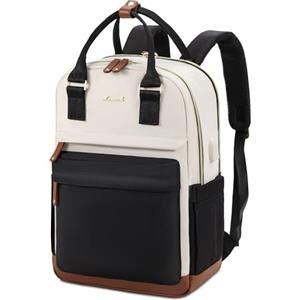 LOVEVOOK Zaino Donna Nero, 17 Pollici, Impermeabile, Antifurto, USB Ricarica, Multiuso, 29L, 0.9kg