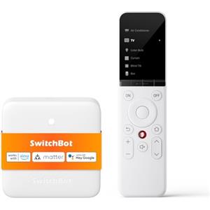 SwitchBot Telecomando universale SwitchBot Hub Mini MSS, telecomando intelligente tutto in 1 con APP personalizzabile, controllo 50 dispositivi IR/Bluetooth, compatibile con TV/AC/Apple TV/SwitchBots e altro
