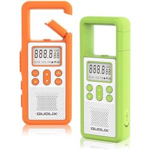 QUOLIX Walkie Talkie Professionali, Ricaricabile 8 Canali 99 Codici Torcia LED SOS VOX Batteria Li-Ion Impermeabile per Escursionismo Bicicletta Escursionismo Camping e Sopravvivenza