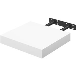 WOLTU Mensola da Muro Rettangolare Scaffale Libreria a Parete Decorazione per Cameretta Ufficio Porta CD/Dvd in Legno Bianco 25cm RG9365ws