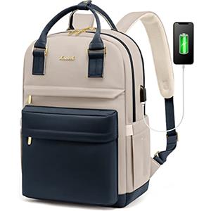 LOVEVOOK - Zaino da donna, zaino per laptop per teenager con scomparto per computer portatile, 15.6", Zainetto