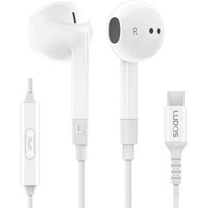 LUDOS FEROX Cuffie USB C, Garanzia 5 Anni, Auricolari USB C In-Ear per iPhone 17 16 15 Pro Max Plus Air iPad Pro Air, Cuffie Type C con Microfono per Samsung Galaxy S24 S23 Ultra S22 S21 FE S20 Z