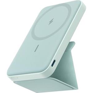 Anker Power Bank Magsafe 5000 mAh con Magsafe 622 Magnetico Senza Fili (MagGo), Powerbank Magnetico Pieghevole con USB-C per iPhone 17 Pro Max/Serie 16-12(Verde)