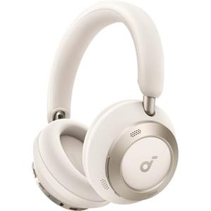 soundcore Space One Pro di Anker, cuffie adattive a cancellazione del rumore attiva, 6 microfoni, design pieghevole, ricarica ultraveloce, 60 ore audio ad alta risoluzione con LDAC, vestibilità comoda