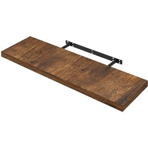 WOLTU Mensola da Muro Scaffale Libreria a Parete Decorazione per Cucina, Bagno, Camera da Letto, Ufficio, Soggiorno 70x23x3.8cm Marrone Vintag RG9369hov