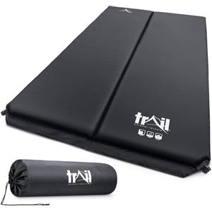trail outdoor leisure Trail Materassino Gonfiabile da Campeggio Doppio, Materassino Autogonfiante in Memory Foam da 5 cm di Spessore, Materassino da Campeggio Leggero e con Borsa per il Trasporto