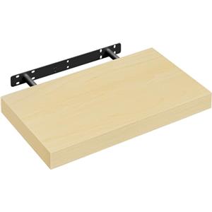 WOLTU Mensola da Muro Rettangolare Scaffale Libreria a Parete Decorazione per Cameretta Ufficio Porta CD/Dvd in Legno Rovere giallo 40cm RG9372kei