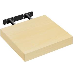 WOLTU Mensola da Muro Rettangolare Scaffale Libreria a Parete Decorazione per Cameretta Ufficio Porta CD/Dvd in Legno Rovere giallo 25cm RG9365kei