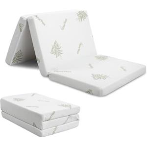 DOLCI SOGNI Materasso Lettino da Campeggio 60x120 Spessore 5 cm, OEKO-TEX® e CertiPUR™ Materassino Pieghevole per Culla da Viaggio, Fodera Aloe Vera, Materasso Lettino 60x120 per Lettino Portatile