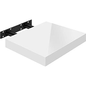 WOLTU Mensola da Muro Scaffale Sospeso da Parete Libreria Piccola per Soggiorno Cameretta Porta CD DVD, Pannello MDF 30x22,9x3,8cm, Bianco, RG9489ws