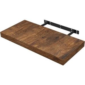 WOLTU Mensola da Muro Scaffale Libreria a Parete Decorazione per Cucina, Bagno, Camera da Letto, Ufficio, Soggiorno 50x23x3.8cm Marrone Vintag RG9368hov